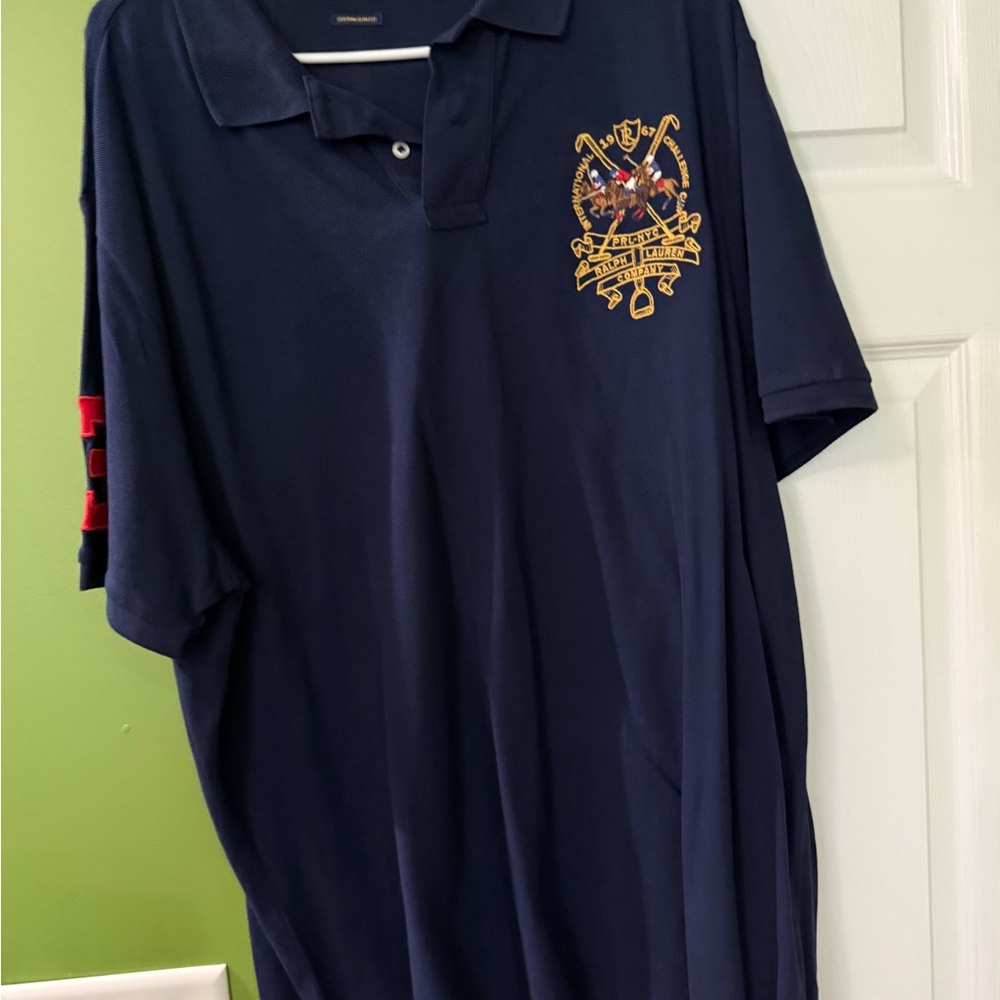 Rugby Ralph Lauren Dark Blue Polo with Gold Crest
